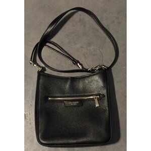 Kate Spade New York Hudson Pebbled Leather Shoulder Bag - Black